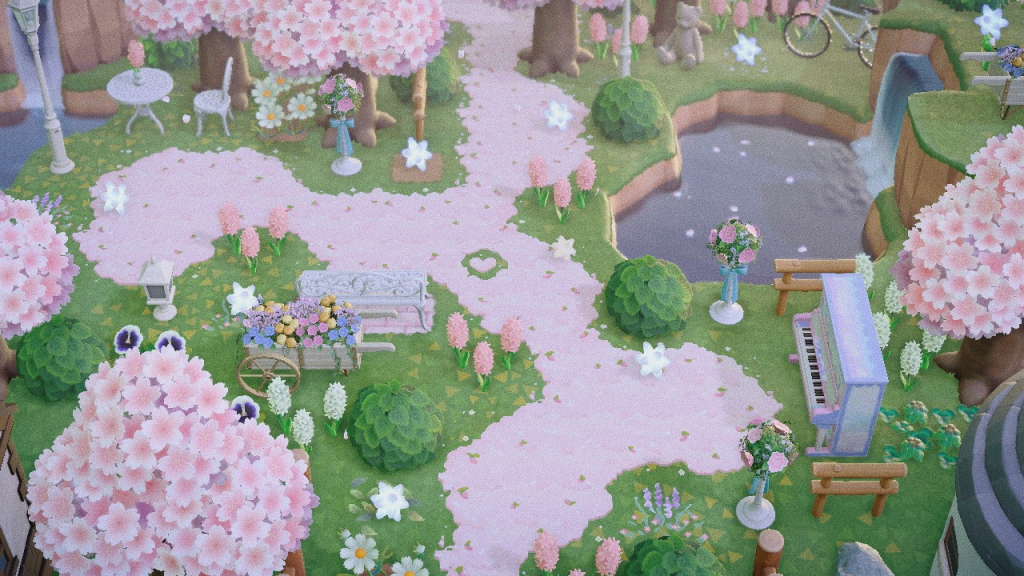 Animal Crossing Cherry Blossoms 10 Pink Patterns